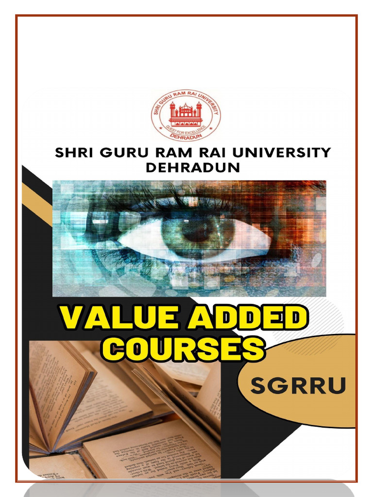 SGRR University Value-Added Courses | PDF | Stress (Biology) | Banks