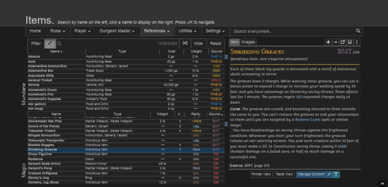 Shrieking Greaves - 5etools | PDF