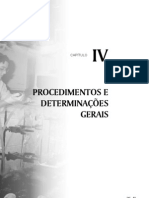 cap4 PROCEDIMENTOS E DETERMINAÇÕES GERAIS