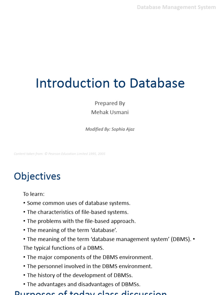 Overview of Database Management Systems | PDF | Databases | Computer ...