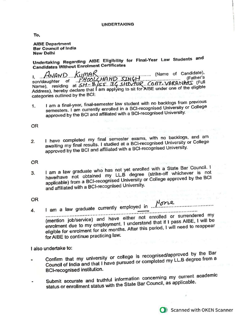 Undertaking Compressed | PDF