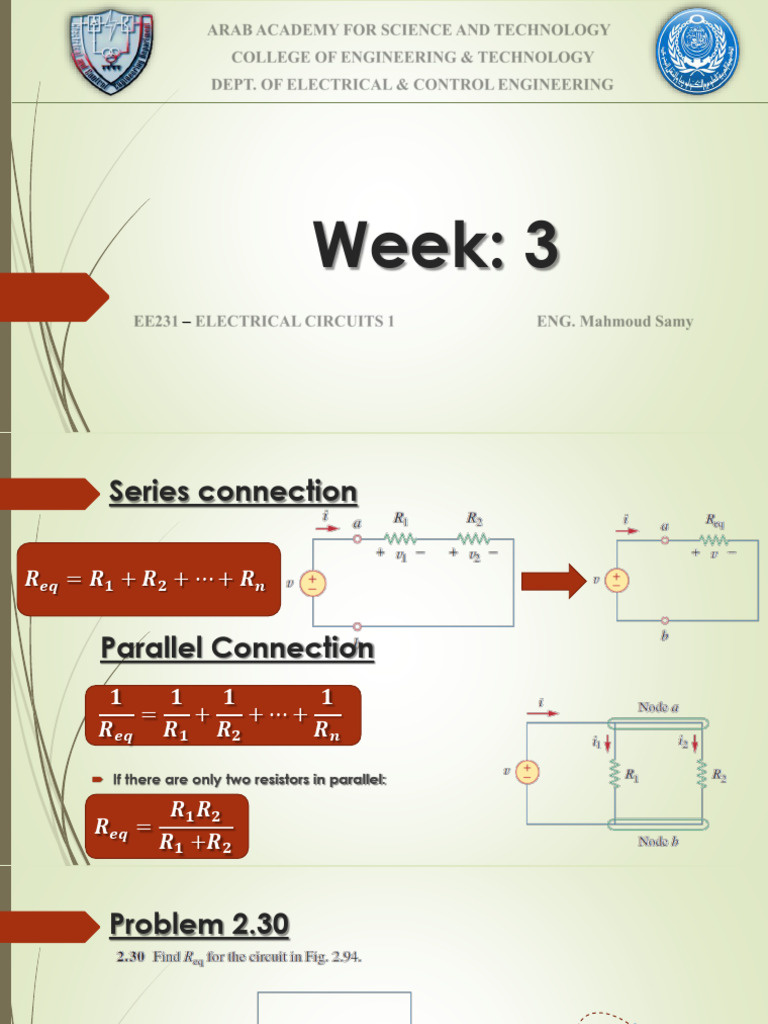 Electrical Circuits: Series & Parallel Analysis | PDF | Electronic ...