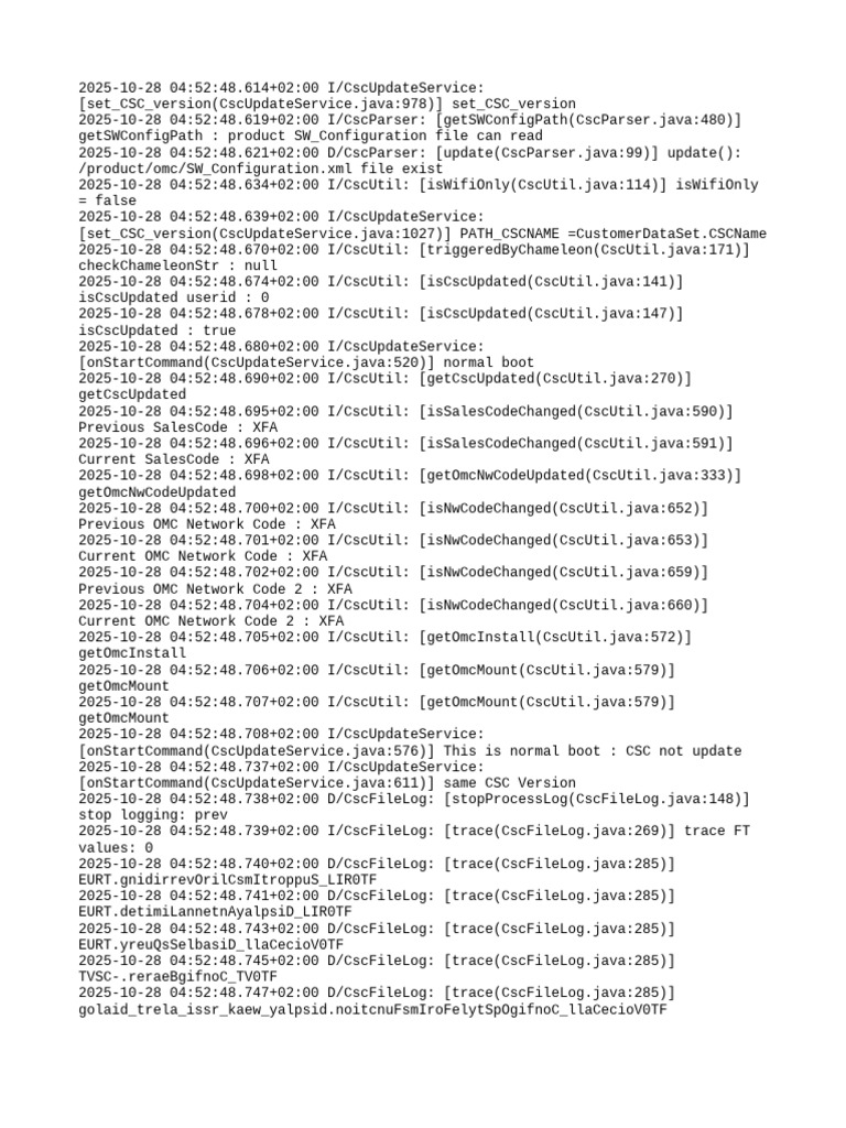 CSC Update Service Log Analysis | PDF | Computer File | Computer Data