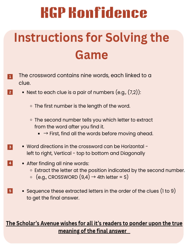 Crossword Puzzle Letter Extraction Guide | PDF
