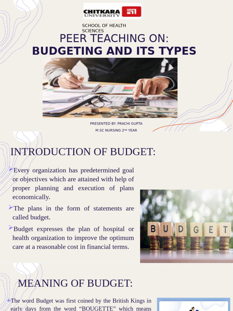 Peer Teaching Budgeting | PDF | Budget | Expense