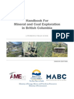 Handbook For Mineral and Coal Exploration in British Columbia