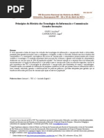 Principios Da Historia Das Tecnologias Da Informacao e Comunicacao 2013 Grandes Invencoes