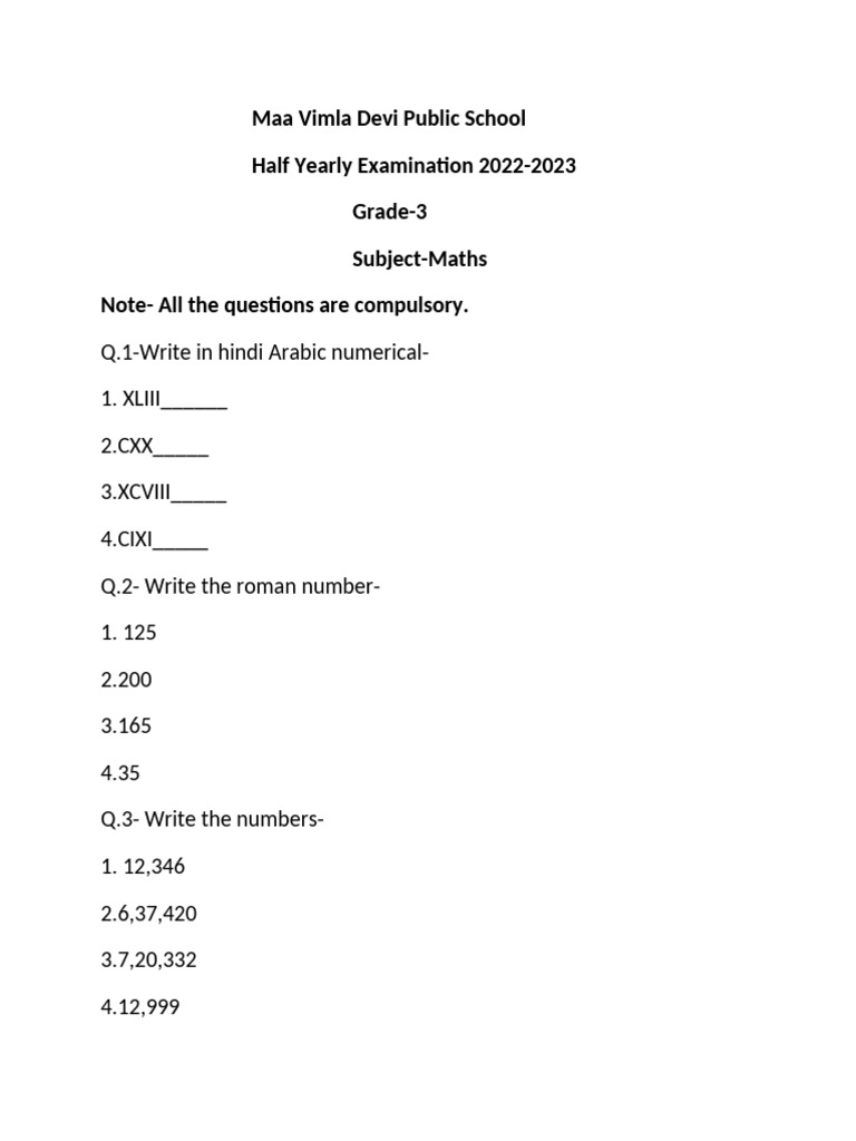 Class 3 | PDF