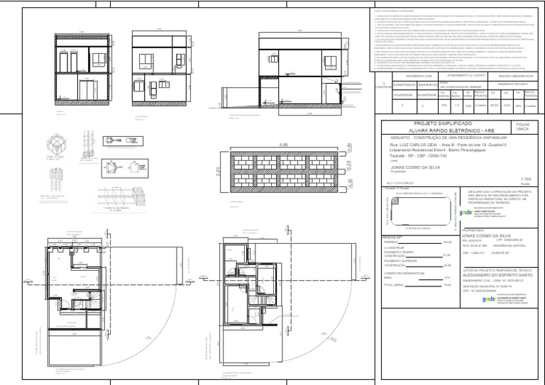 Projeto de Construção Residencial Unifamiliar | PDF