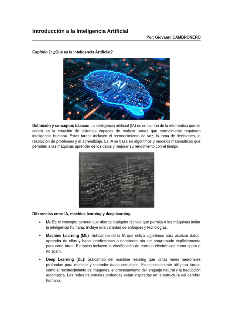 Introducción A La Inteligencia Artificial | PDF | Inteligencia ...