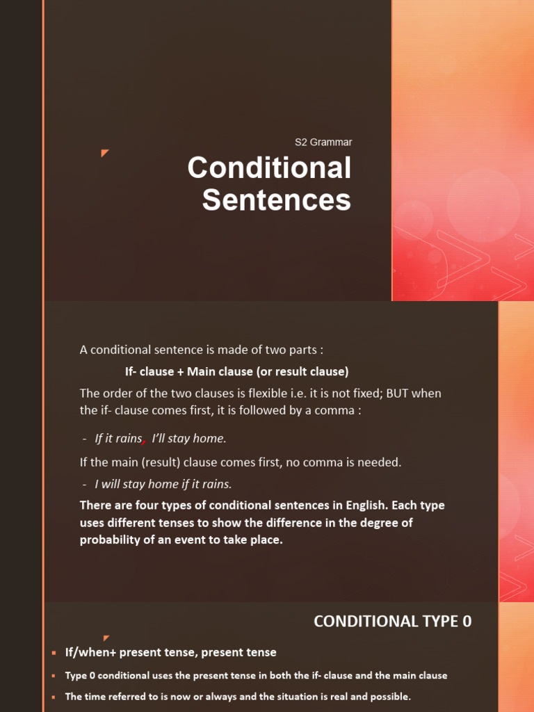 Understanding Conditional Sentences in English | PDF | Linguistic ...