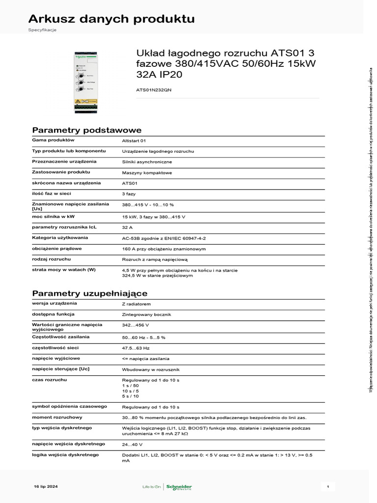 Schneider Electric Altistart-01-ATS01 ATS01N232QN | PDF