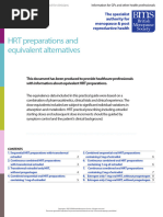 HRT Regimens and Progestogen Doses | PDF | Hormone Replacement Therapy ...