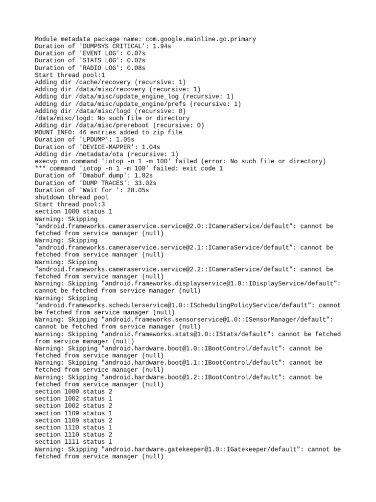 Bugreport KL4h OP UP1A.231005.007 2025 07 05 19 22 54 Dumpstate - Log ...