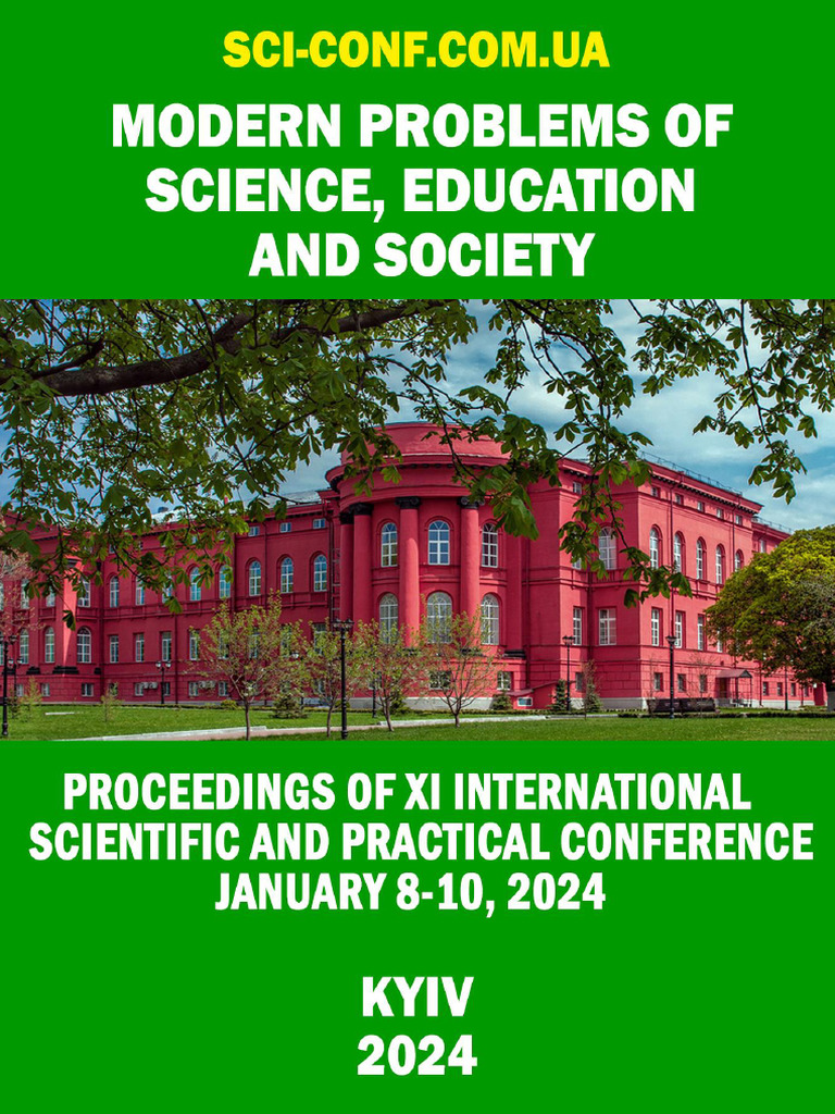 Modern Problems of Science Education and Society 8 10.01.24 | PDF