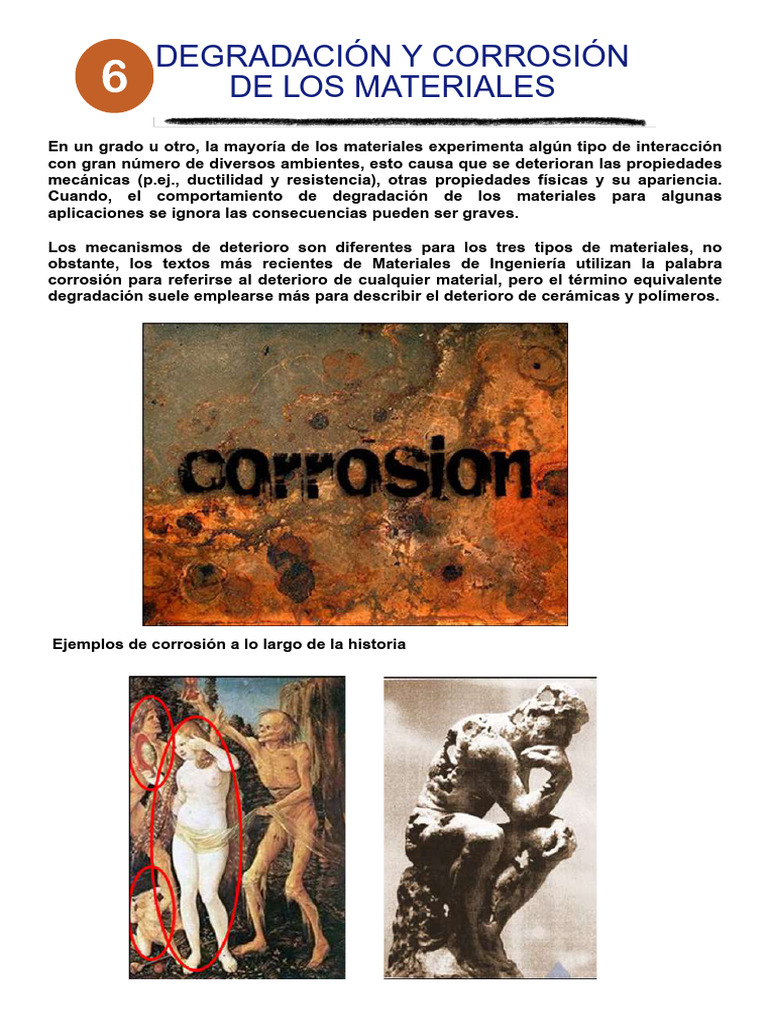 Corrosión y Degradación de Materiales | PDF | Corrosión | Redox