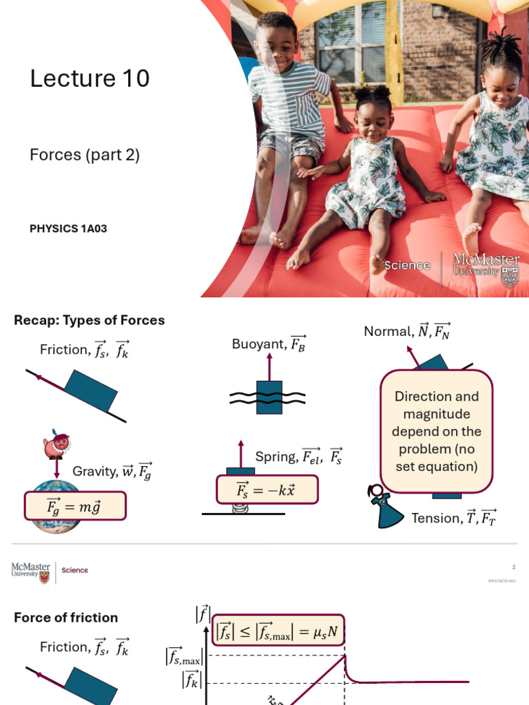 L10 Forces2 NA | PDF | Friction | Force
