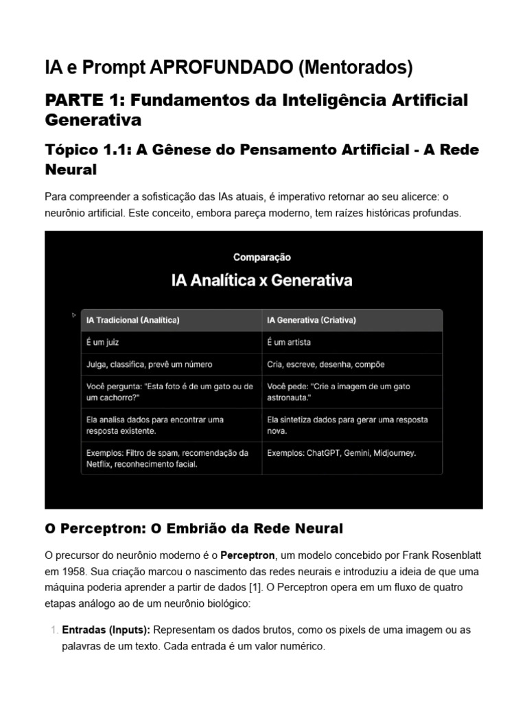 Fundamentos da IA e Engenharia de Prompts | PDF | Ciência cognitiva