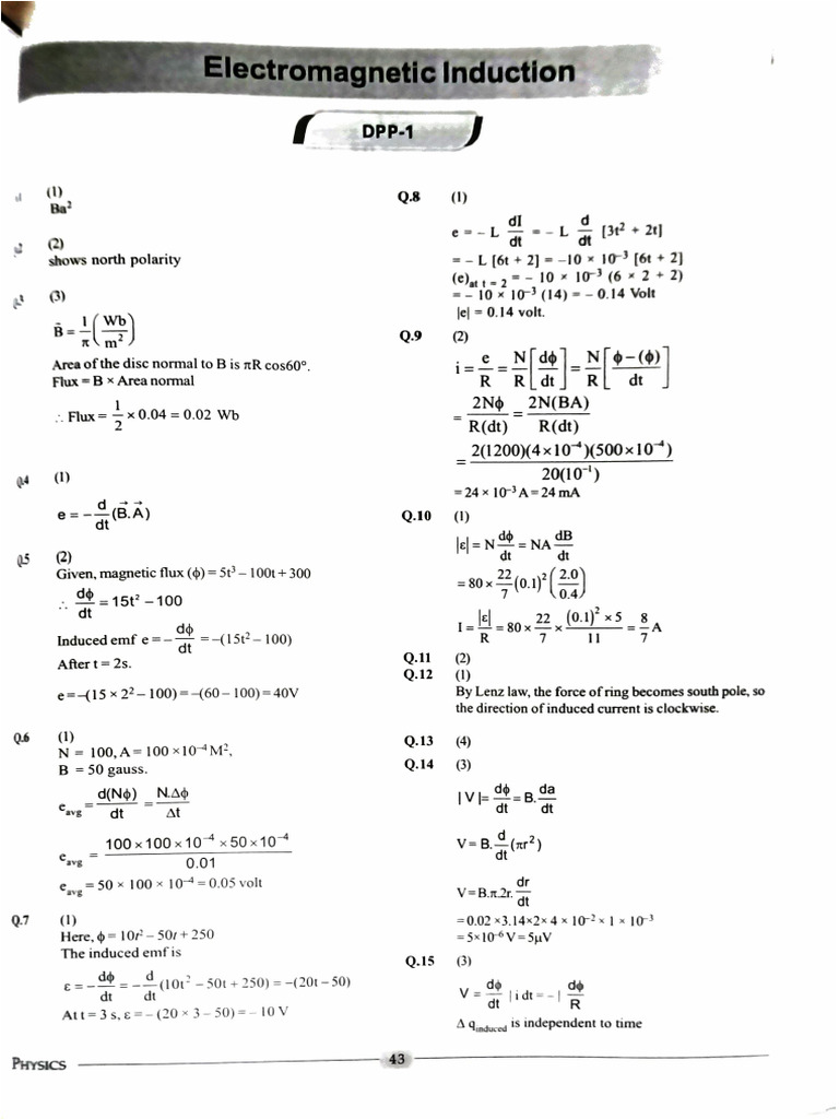 Electromagnetic Induction | PDF