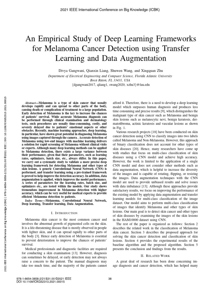An Empirical Study of Deep Learning Frameworks | PDF | Melanoma | Deep ...