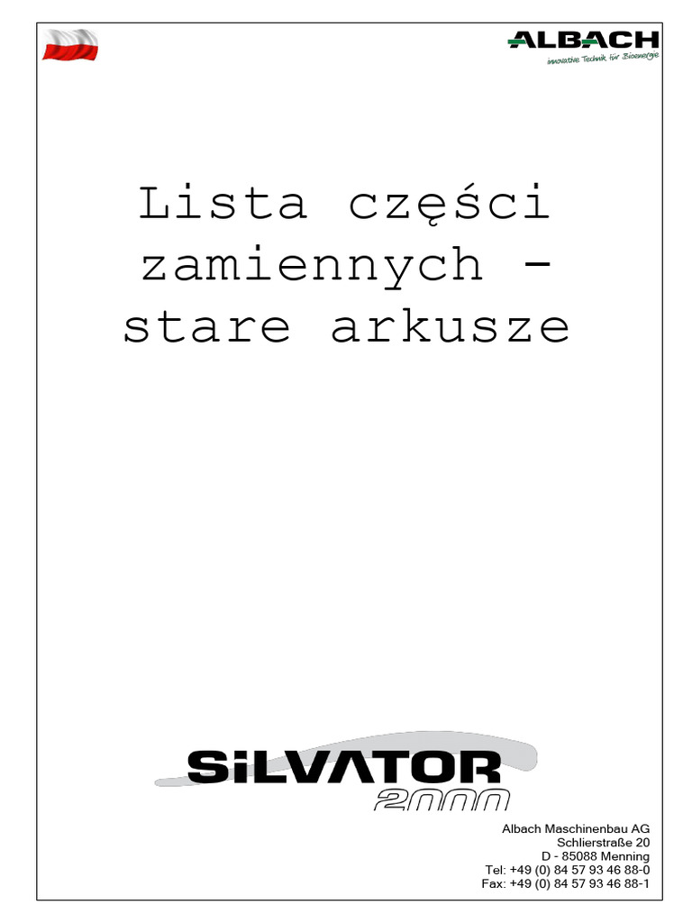 lista-cz-ci-zamiennych-silvator-2000-pdf-machines-manufactured-goods