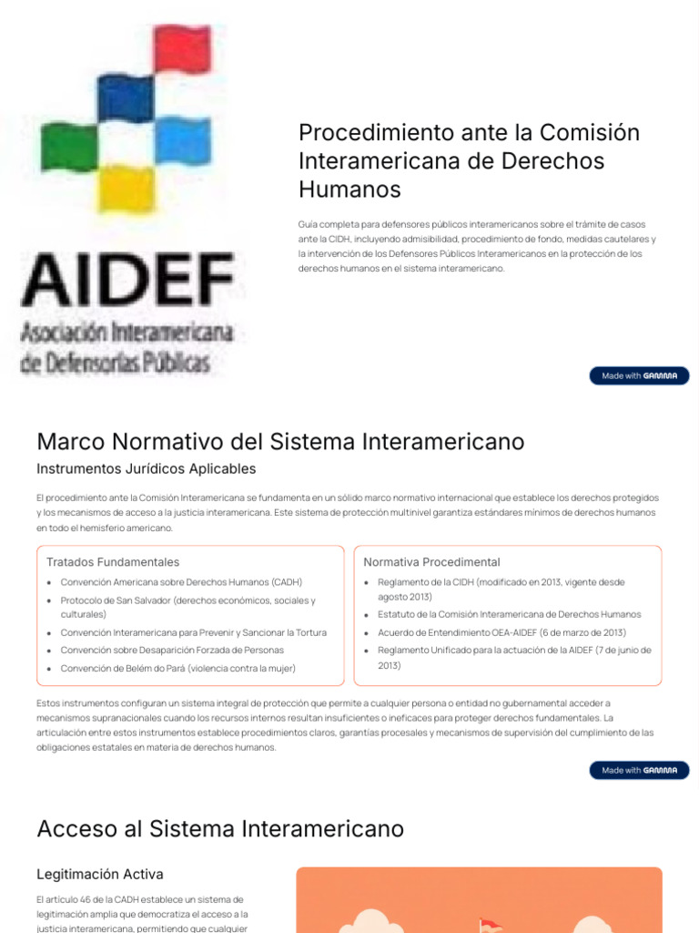 Procedimiento Ante La Comision Interamericana de Derechos Humanos | PDF ...