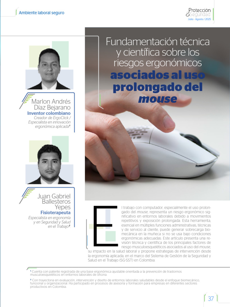 Riesgos y Prevención del Uso del Mouse | PDF