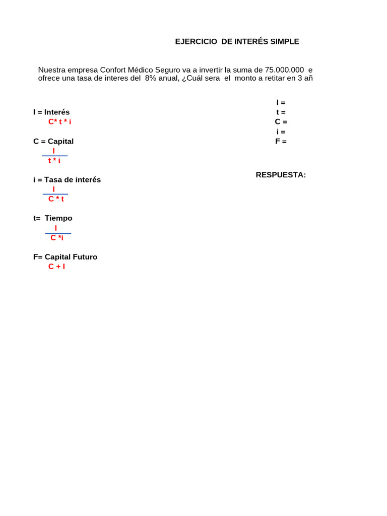 Ejercicios de Interés Simple y Compuesto | PDF | Interés | Dinero