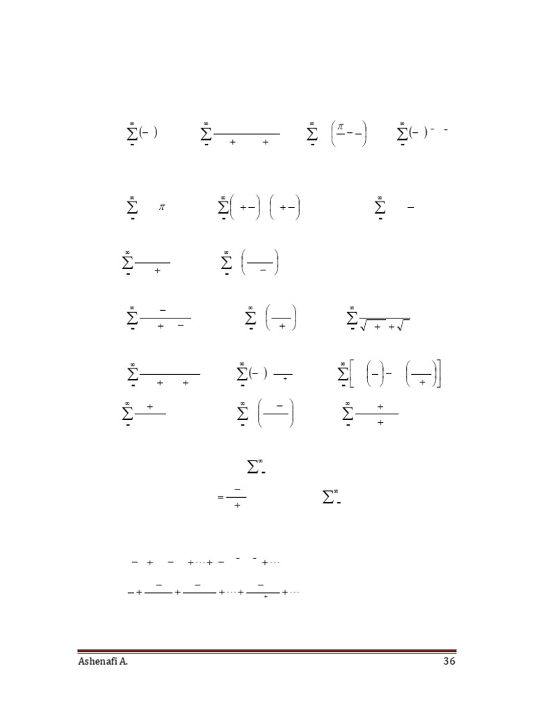 Series Convergence and Power Series Analysis | PDF | Power Series ...