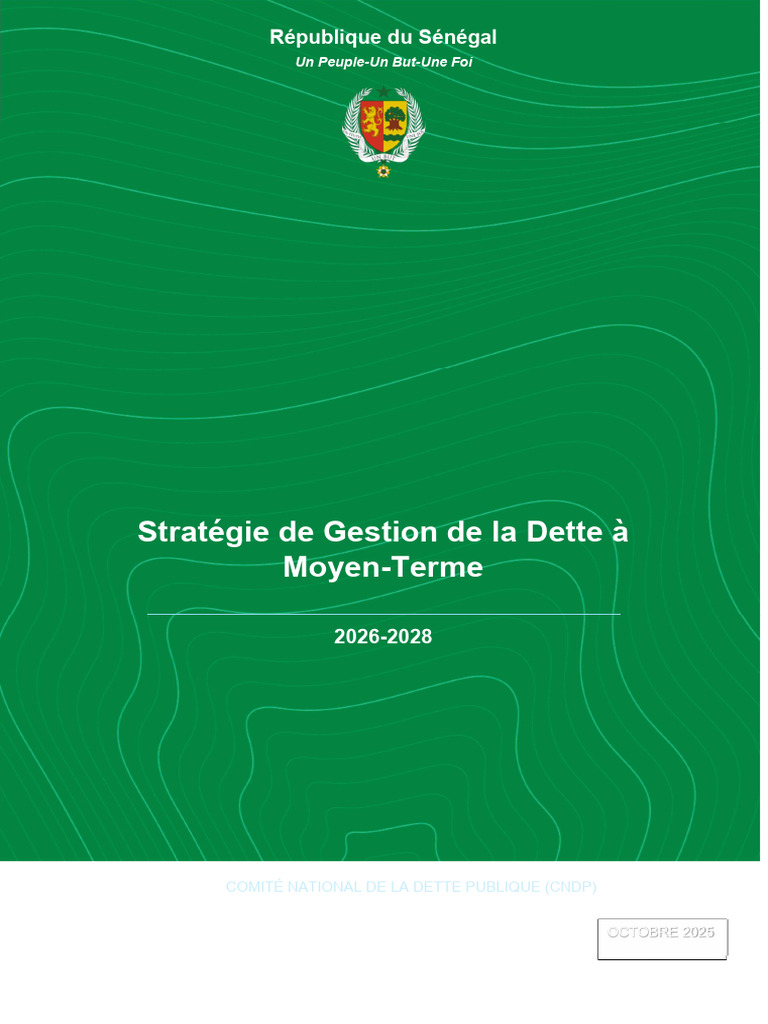 Stratégie de Gestion de la Dette 2026-2028 | PDF | Dettes | Dette publique