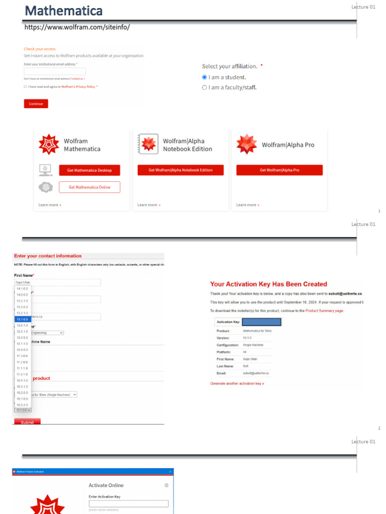 MATHEMATICA _Download Instructions | PDF