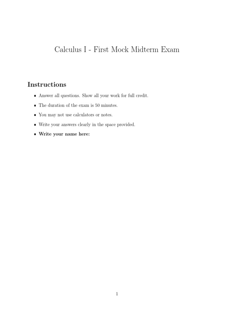 Mock Midterm | PDF