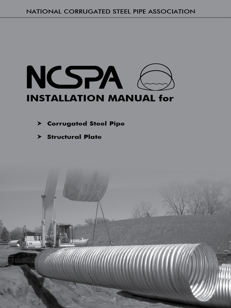 Corrugated Steel Pipe Installation Guide | PDF | Pipe (Fluid Conveyance ...