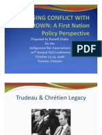 Addressing Conflict With The Crown: A First Nations Perspective