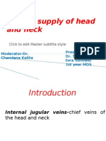 Venous Supply of Head and Neck by Saindhya