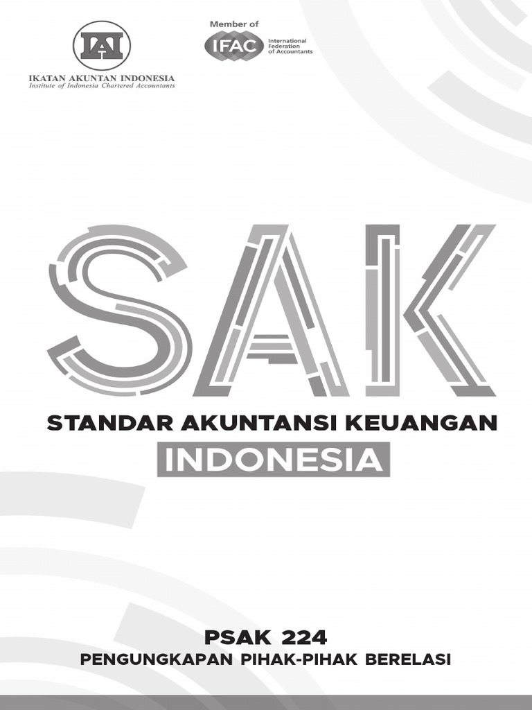 PSAK 224: Pengungkapan Pihak Berelasi | PDF
