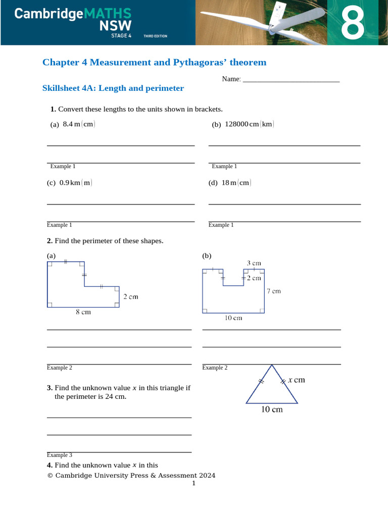 NSW 8 3e Skillsheet-4A | PDF