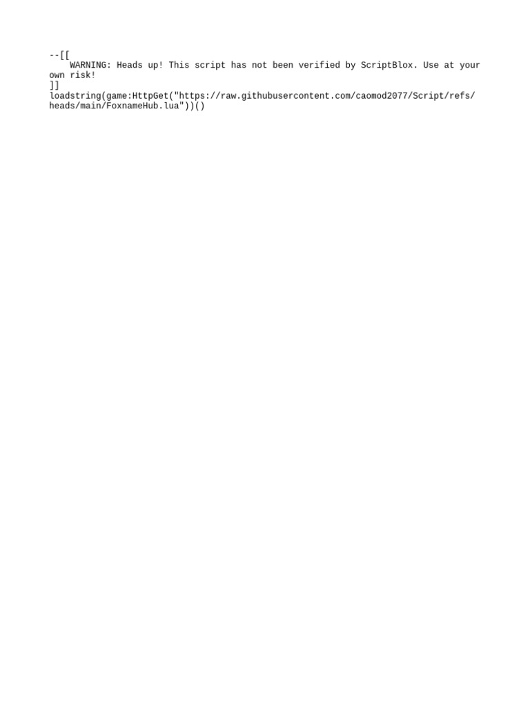 Foxname Script Download Instructions | PDF