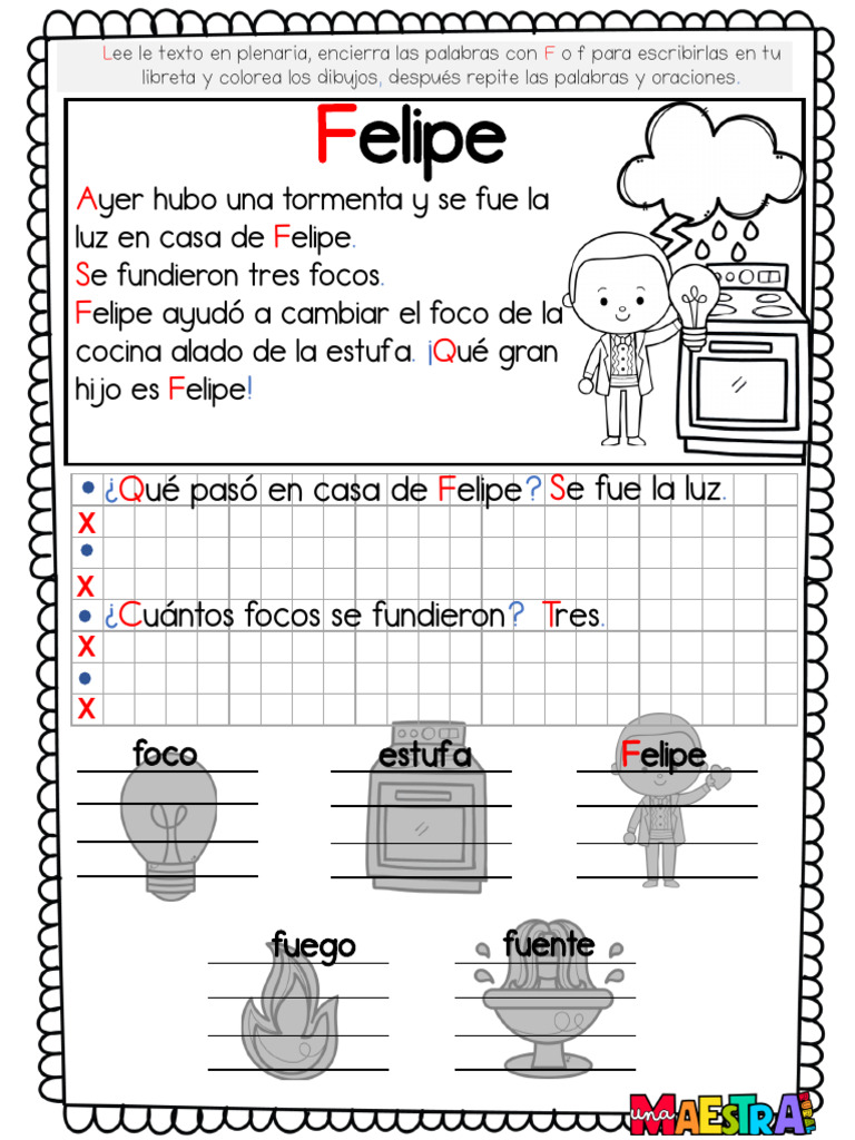 Actividades de Lectura y Escritura Infantil | PDF