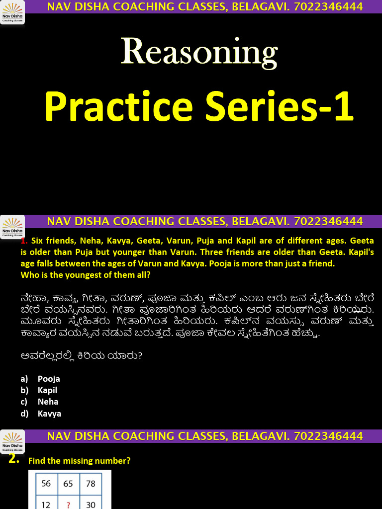 Logical Reasoning and Puzzles Quiz | PDF | Chess Openings | Chess