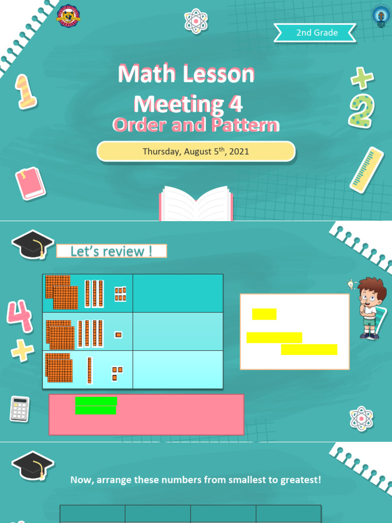 2nd Grade Math: Order and Patterns | PDF