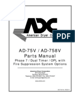AD-75V / AD-758V Parts Manual: Phase 7 / Dual Timer / OPL With Fire Suppression System Options
