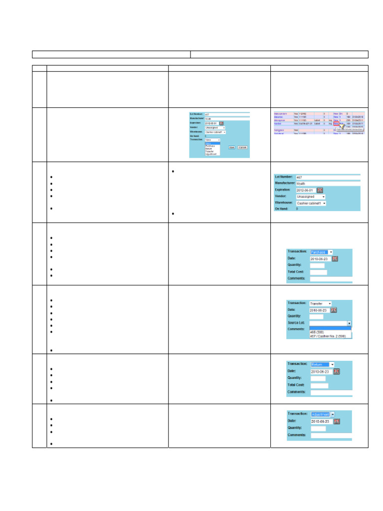 OpenEMR Inventory Lot Management Guide | PDF | Computing | Software