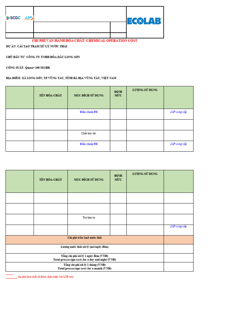 Att4 Chemical Consuptions | PDF