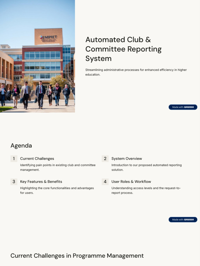 Automated Reporting for College Clubs | PDF | Usability | Information ...