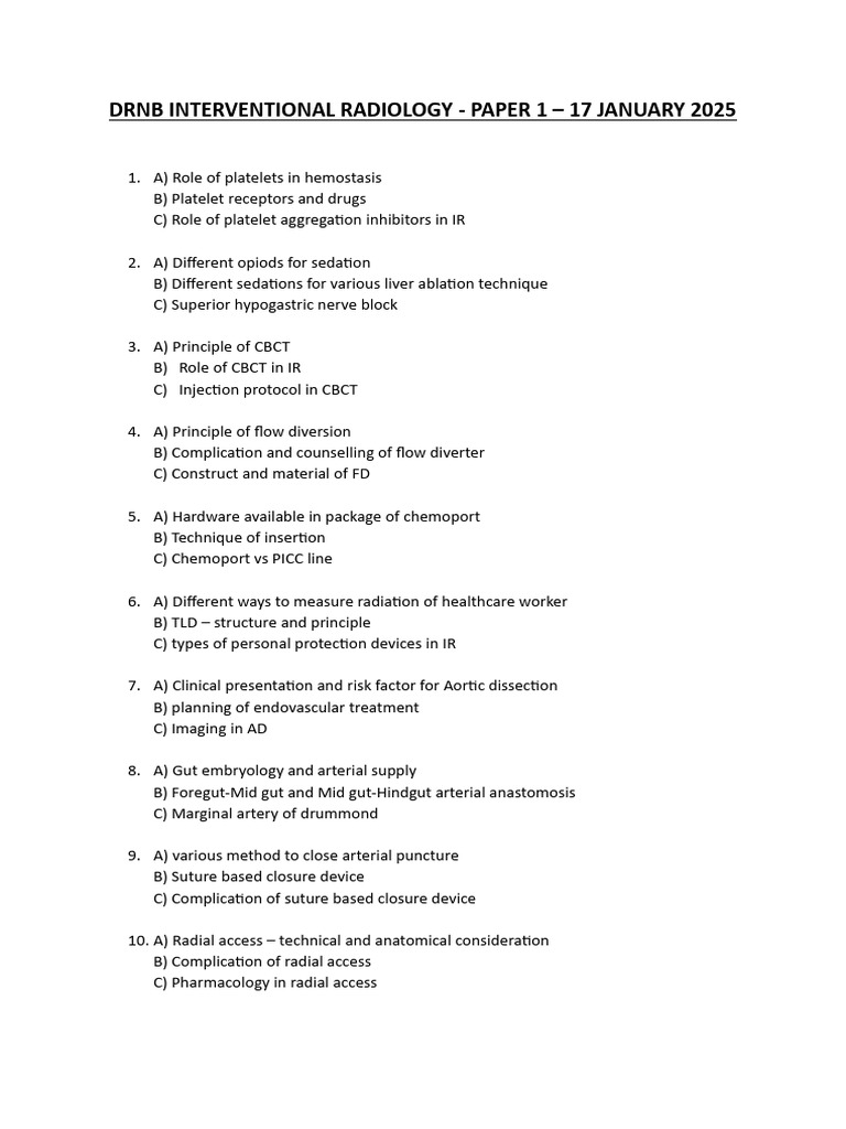IR PAPER | PDF | Interventional Radiology | Medical Specialties