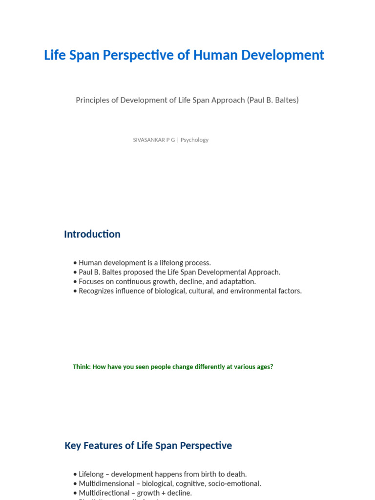 Life Span Perspective Interactive | PDF | Cognitive Psychology ...