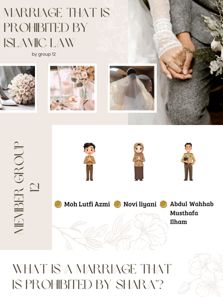 Prohibited Marriages in Islamic Law | PDF | Marriage | Sharia