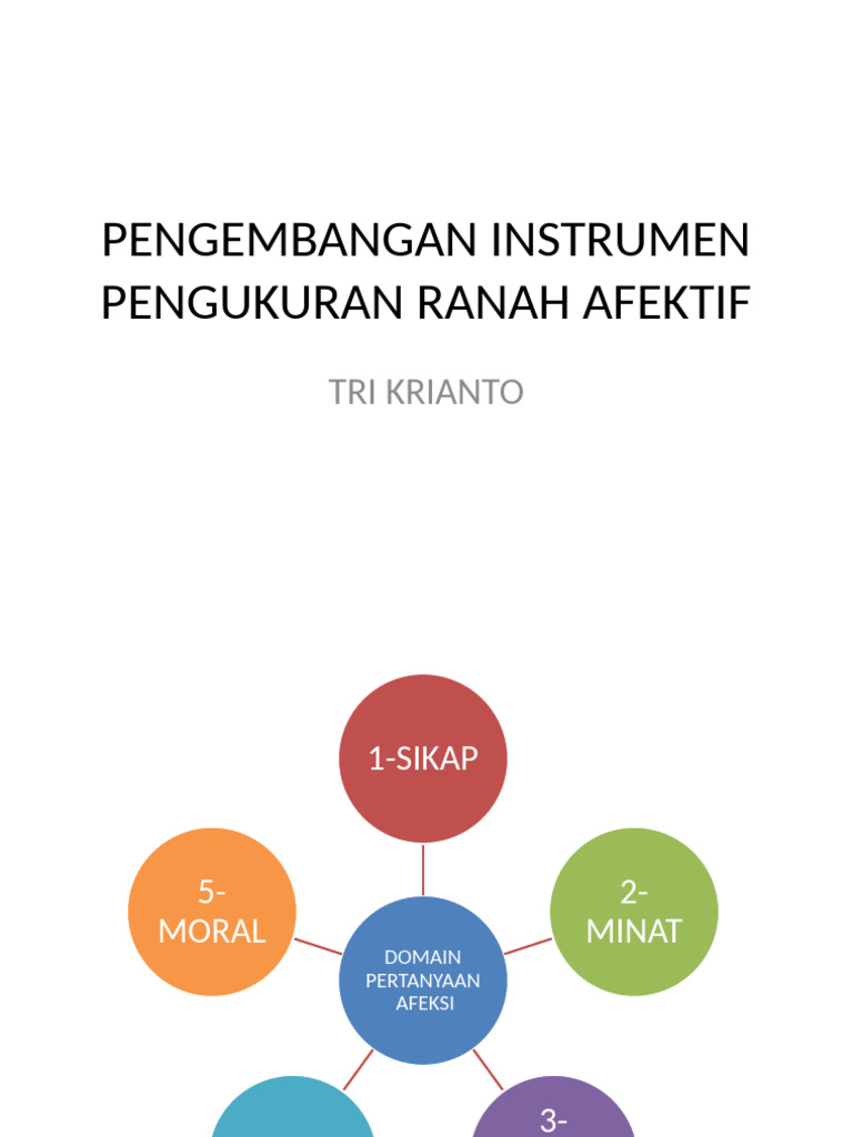 3 - Instrumen Pengukuran Ranah Afektif | PDF