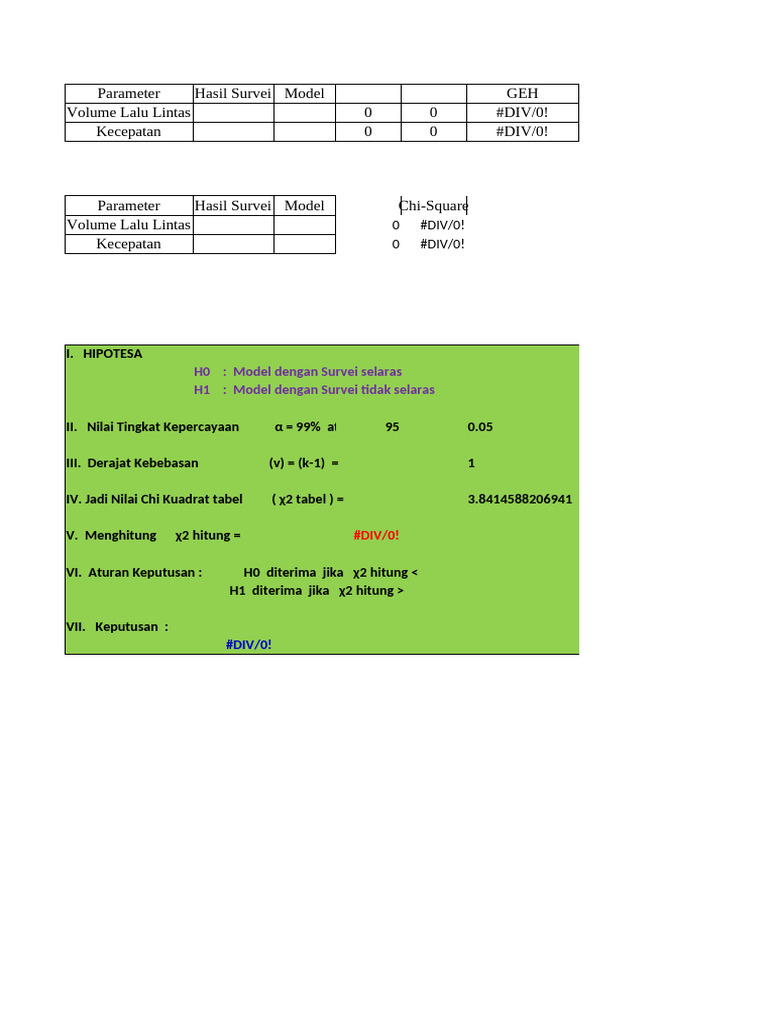 Analisis Model Survei Lalu Lintas | PDF